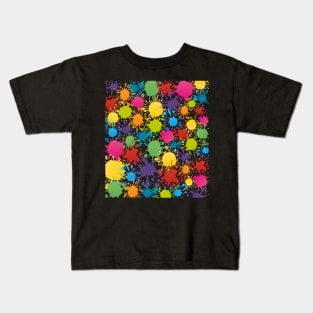 Splash Abstract Colorful Pattern Kids T-Shirt